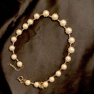J Crew Pearl and Gold Necklace
